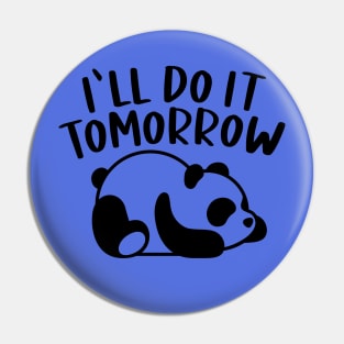 Lazy Panda Bear Pin