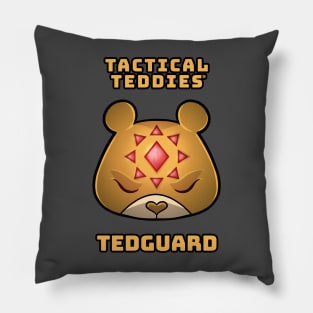 Tactical Teddies ® logo and Tedguard crest Pillow