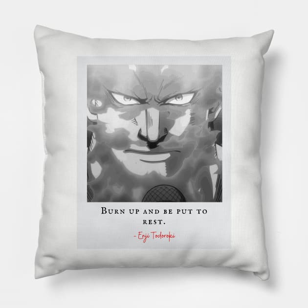 Endeavour the Flame Hero Quote Pillow by RareLoot19