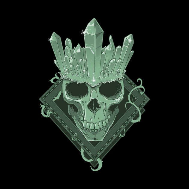 Crystal King - Emerald Skull by Brick Idea Entertainment