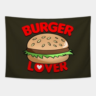 Kawaii Burger Slogan Gift For Foodies And Burger Lovers Tapestry