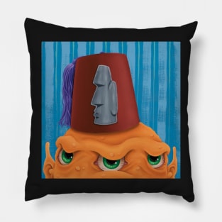 Tiki Fez #3 Pillow