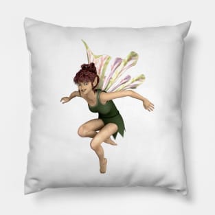 Let's Play elf fairy faerie flying through air dragon wings Pillow