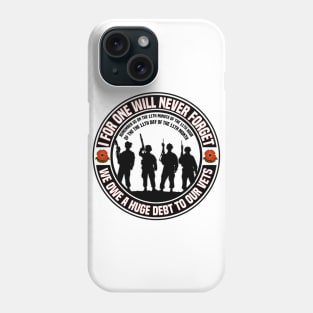 Remembering Our Veterans On Remembrance Day Phone Case