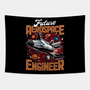 Future Aerospace Engineer Spaceship Obsessed Kid Tapestry