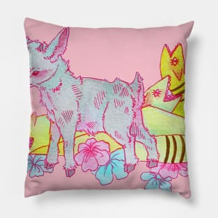 Goat and Friends Pillow