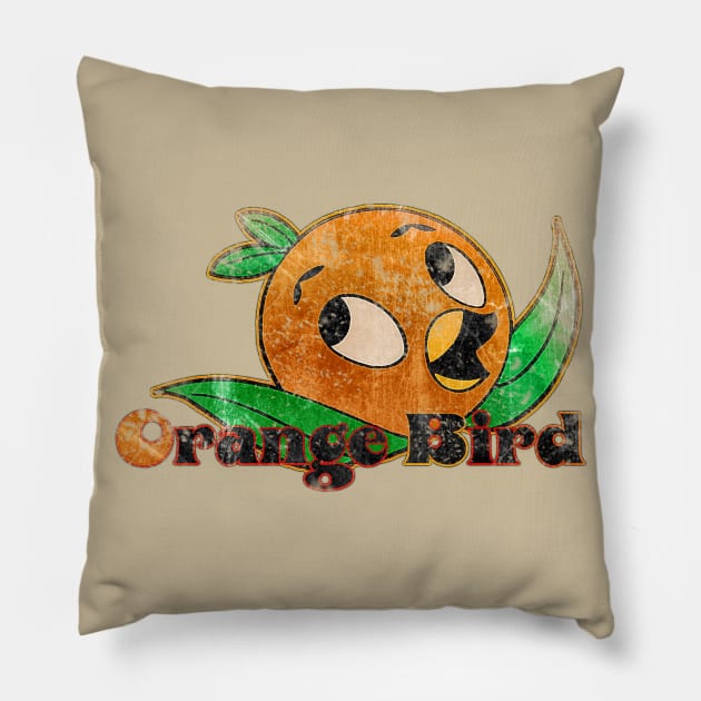 Vintage Florida Orange Bird Pillow by The Dept. Of Citrus