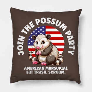 Possum Party Pillow