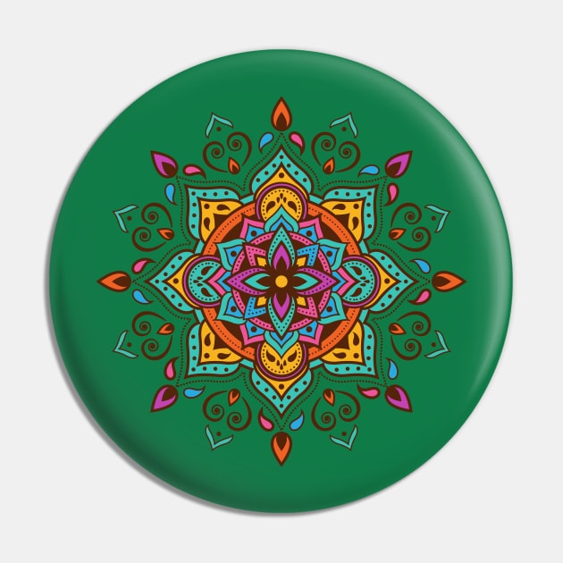 Mandala Pin by Mako Design 