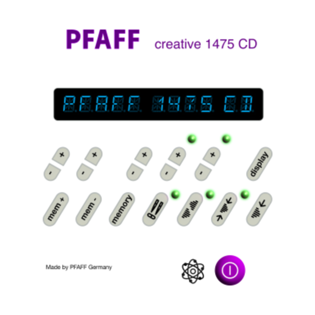 Pfaff 1475 Controls Pfaff TShirt TeePublic