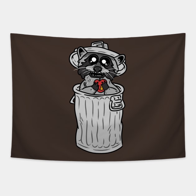 Trash Panda Tapestry by absolemstudio