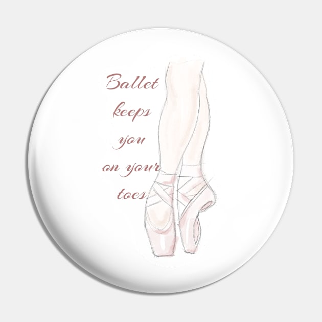 Ballet keeps you on your toes sketch Pin by MamaODea