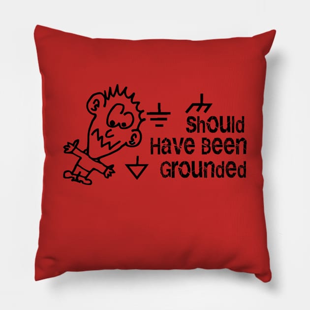 Electronics Grounding Design Pillow by Phystonelife