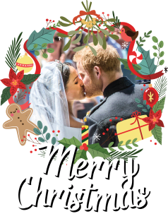 Meghan & Harry Merry Christmas Magnet