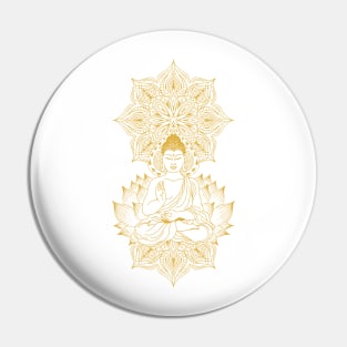 Buddha Meditation Spiritual Buddhist Pin