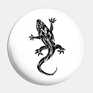 Gecko Tribal Tattoo Pin