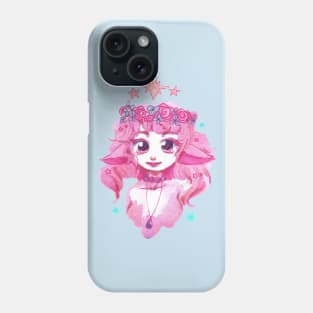 Pink Flower Crown Girl Phone Case