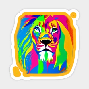 POP-ART LION Magnet