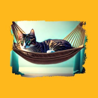 Tabby Cat in a Hammock T-Shirt