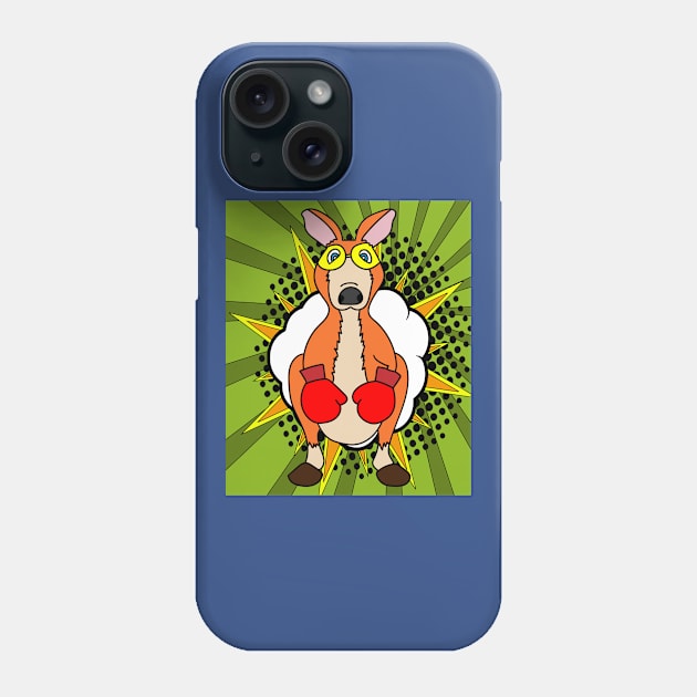 Boxing Glove Boxing Kangaroo Fighting Phone Case by flofin