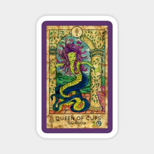 Queen Of Cups. Minor Arcana Tarot Card Design Magnet