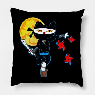 The Ninja Cat Pillow