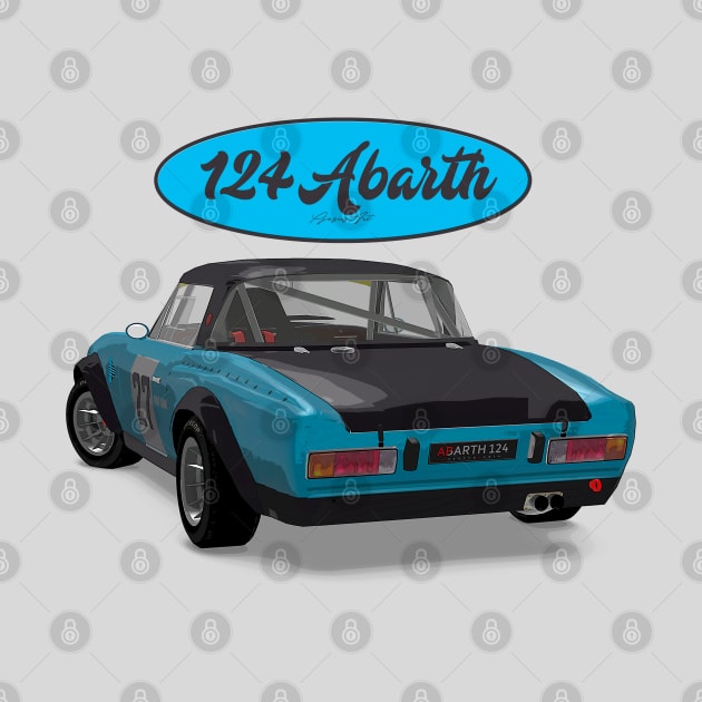 Abarth 124 27 Back by PjesusArt