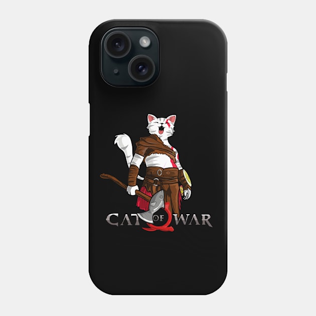 Cat of War Phone Case by lucasmedeiros