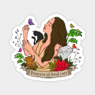 Princess Of Feral Cats Magnet