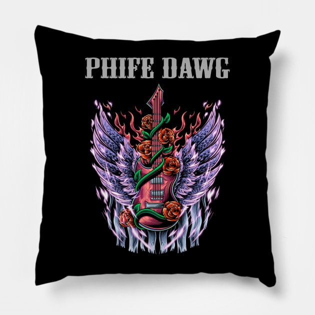 PHIFE DAWG BAND Pillow by Bronze Archer