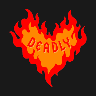 Deadly Flame Heart T-Shirt