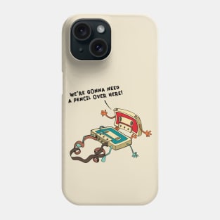 Vintage Cassette Tape and Pencil Joke Phone Case