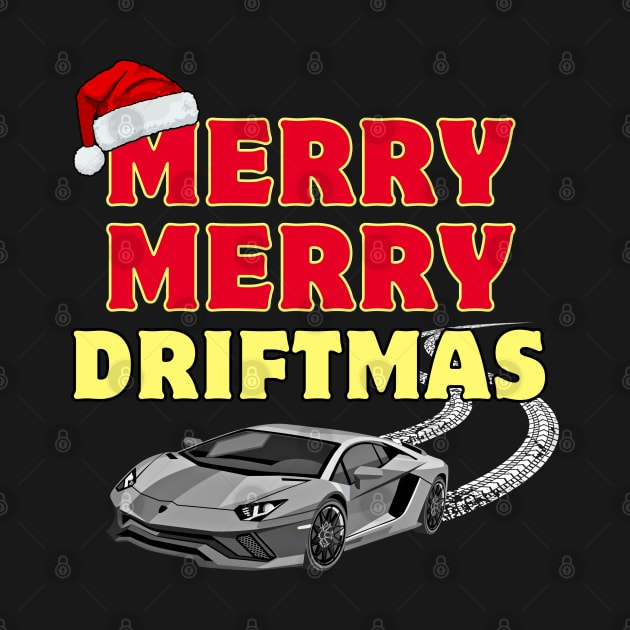 Merry Merry Driftmas Funny Carguy Christmas by High Trend