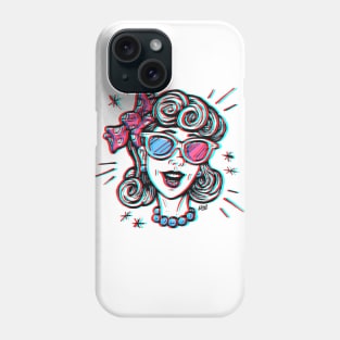 2D Trudy in the Third Dimension Phone Case