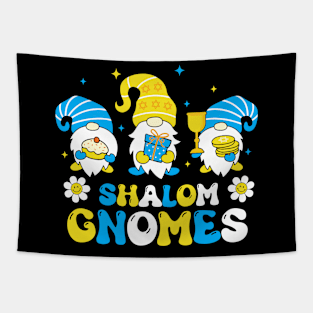 Shalom Gnomes Groovy Jew Hanukkah Pajamas Chanukah Men Women Tapestry