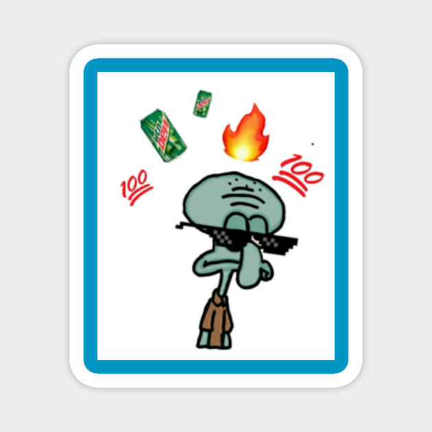 Squidward Savage Meme From Spongebob Squarepants Design Squidward Meme Magnet Teepublic