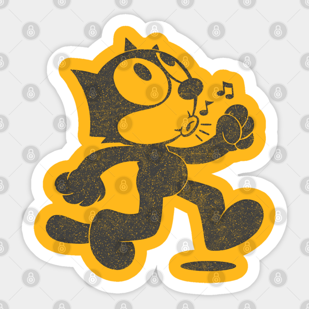 Felix The Cat - Retro Faded Design - Felix The Cat - Sticker