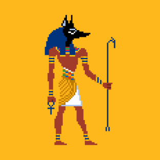 Anubis hieroglyph pixel art T-Shirt