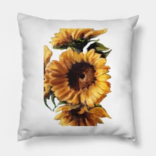 Sunflower painting Pillow