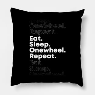 Eat Sleep Onewheel Repeat - Funny Onewheel Pillow