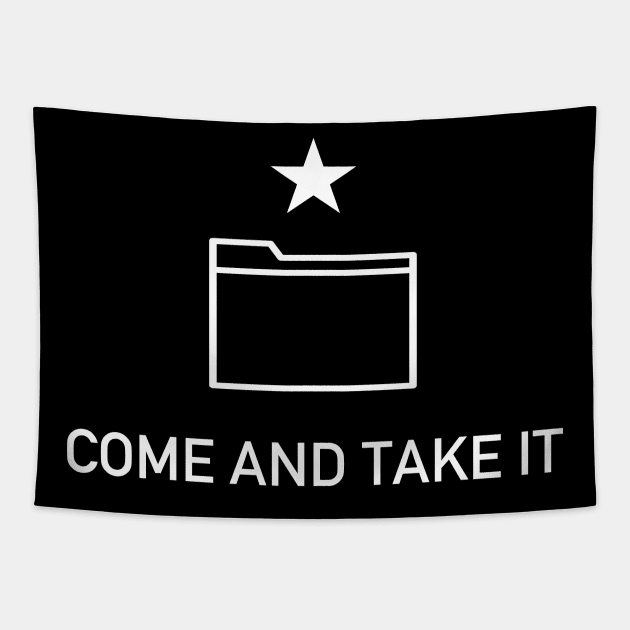 Come And Take It Digital - Anti-Censorship, Intellectual Freedom, Anti Copyright, Open Source Tapestry by SpaceDogLaika