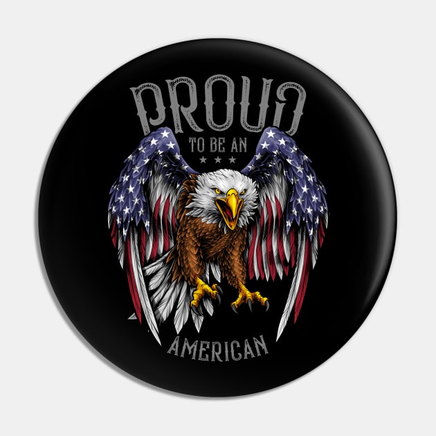 Proud to be an American Pin by TreehouseDesigns