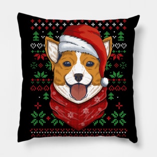 Ugly Christmas Corgi Santa Costume Corgi Christmas Gift Pillow