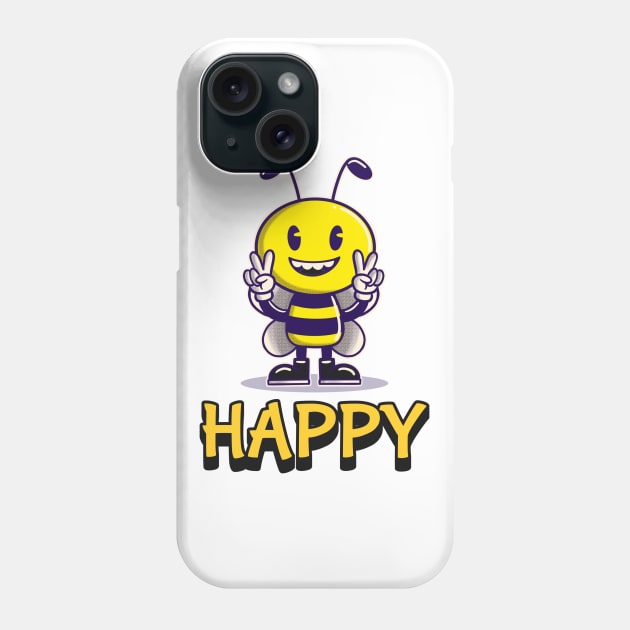 Bee Happy Phone Case by Kylie Paul