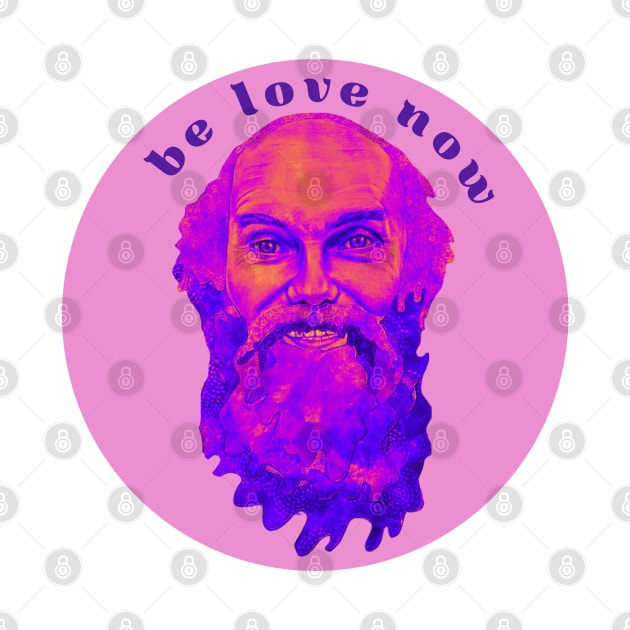 Ram Dass Be Love Now Purple by karenpaytonart