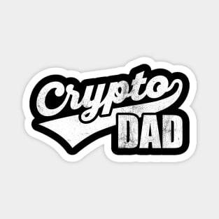 Crypto Dad Cool Vintage Athletic Father's Day Magnet