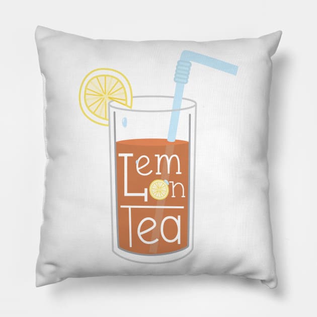 Lemon Tea Pillow by TheMoodyDecor