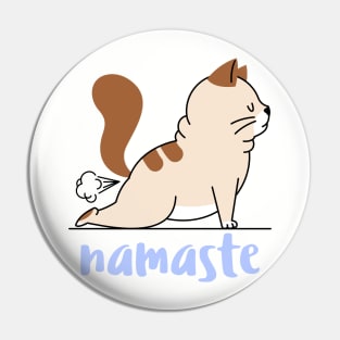 Namaste Cat Pin