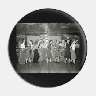 Girls Night Out, 1938. Vintage Photo Pin