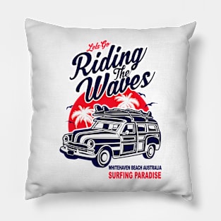 Whitehaven Beach Australia Surfing Paradise Pillow